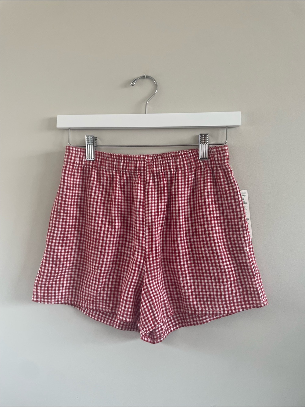 Red Gingham Women's Shorts